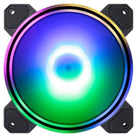 Hiditec Ventilador N9-ARGB 12cm (120mm) Dual Ring ARGB, 40CFM, 22dBA, Cojinete Hidráulico, Sincronización RGB, VGCH10005 Hiditec Ventilador N9-ARGB 12cm (120mm) Dual Ring ARGB, 40CFM, 22dBA, Cojinete Hidráulico, Sincronización RGB, VGCH10005